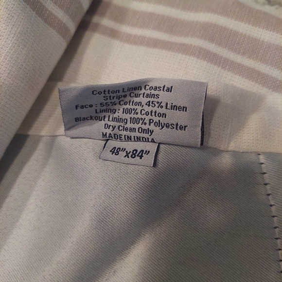 NWT! Quince Coastal Stripe Blackout Linen Curtains Set Of 2 Panels! 48"x 84"(C71 - Picture 10 of 11